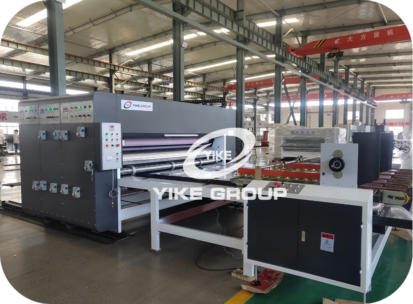 YKC-1224 Auto Feeder Chain Type Flexo Printer Slotter Machine For Customer