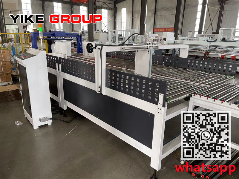 YK-1226A Auto folder gluer with PP strapper machine