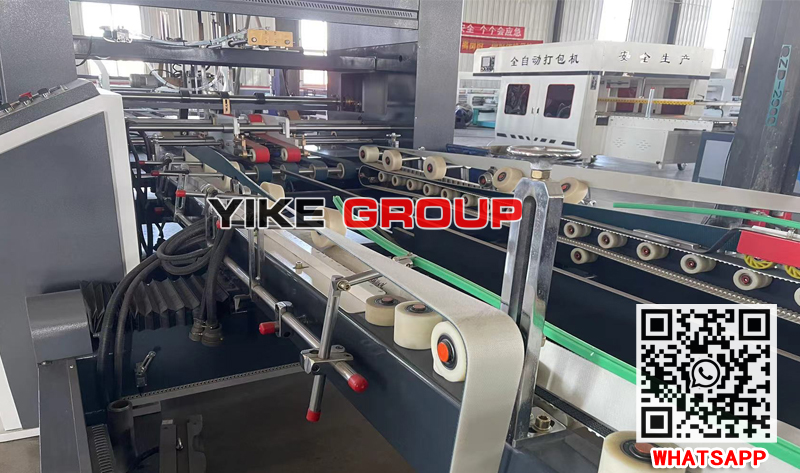 YK-1226A Auto folder gluer with PP strapper machine