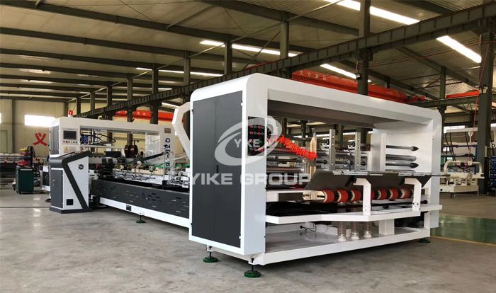 Automatic Folding Gluing and Stitching Machine